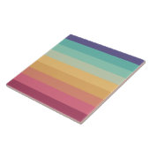 Carreau Retro Stripes Lignes élégantes les années 70 80s D (Côté)