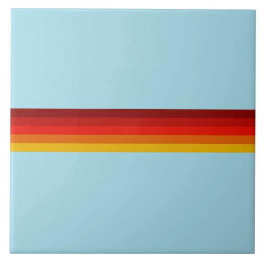 Carreau Retro Stripes Lignes élégantes les années 70 80s D (Devant)