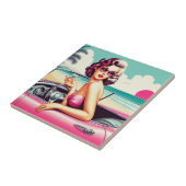 Carreau Retro Summer Girl (Côté)
