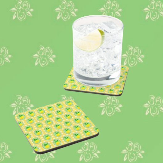 Carreau Retro Sunny Lemon Yellow White Check 