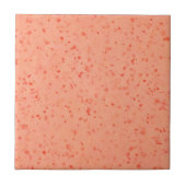 Carreau Retro Terrazzo Vivant Corail Élégant Motif (Devant)