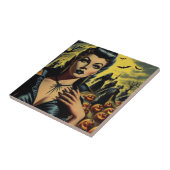 Carreau Retro Vampire Girl (Côté)