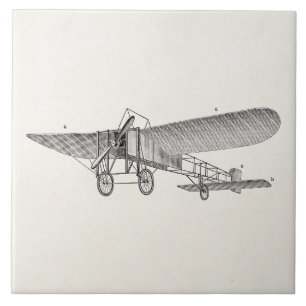 Carreau Rétro vieil avion d'appui vertical d'avion vintage