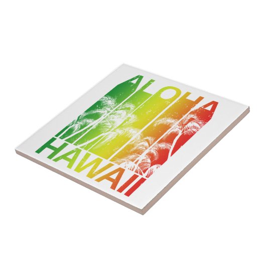 Carreau Rétros Aloha îles d'Hawaï (Côté)