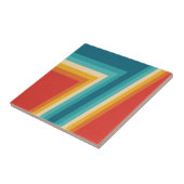 Carreau Rétros rayures colorées -   les années 70, (Côté)