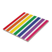Carreau Rétros rayures d'ARC-EN-CIEL (Côté)