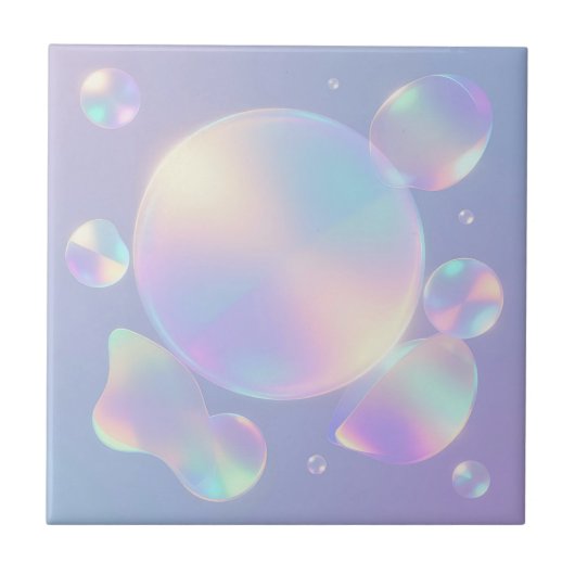 Carreau Rêve de bulle de savon iridescent (Devant)