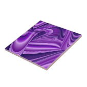 Carreau Rêves arc-en-ciel à fleurs violettes (Côté)