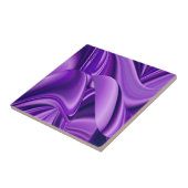 Carreau Rêves arc-en-ciel à fleurs violettes (Côté)