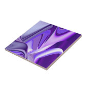 Carreau Rêves arc-en-ciel à fleurs violettes (Côté)