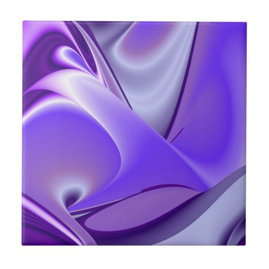 Carreau Rêves arc-en-ciel à fleurs violettes (Devant)