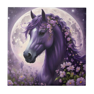 Carreau "Rêves en fleurs : Le Cheval Fantastique aux Fleur