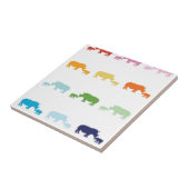 Carreau Rhinocéros d'arc-en-ciel (Côté)