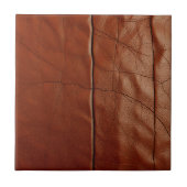 Carreau Rich Brown Leather Texture Pattern (Devant)