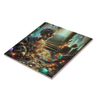 Carreau Richesses de squelette gothique