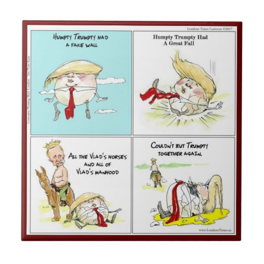 Carreau Rick London "Trumpty Dumpty" Drôle Carrelage en cé (Devant)