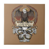 Carreau Ride To Live Live To Ride Biker design (Devant)