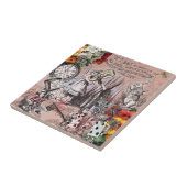 Carreau rideau d'alice nonsense pays des merveilles (Côté)