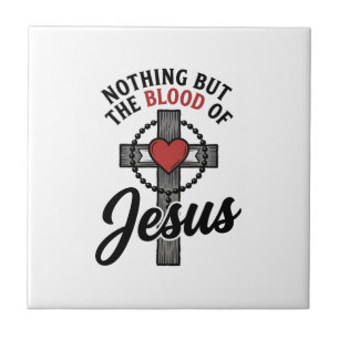 Carreau Rien que le Sang de Jésus Vintage Cross Shirt