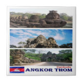 Carreau Rif. KH Cambodge, Angkor Thom, (Devant)