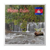 Carreau Rif. KH Cambodge - Cascade à Phnom Kulen (Devant)