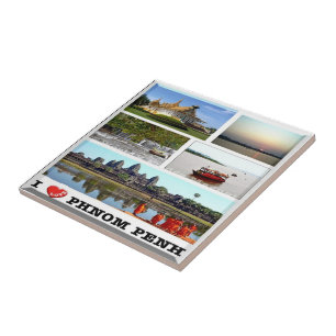 Carreau Rif. KH Cambodge, Phnom Penh, I Love,