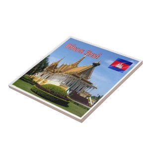 Carreau Rif. KH Cambodge, Phnom Penh, Place Royale