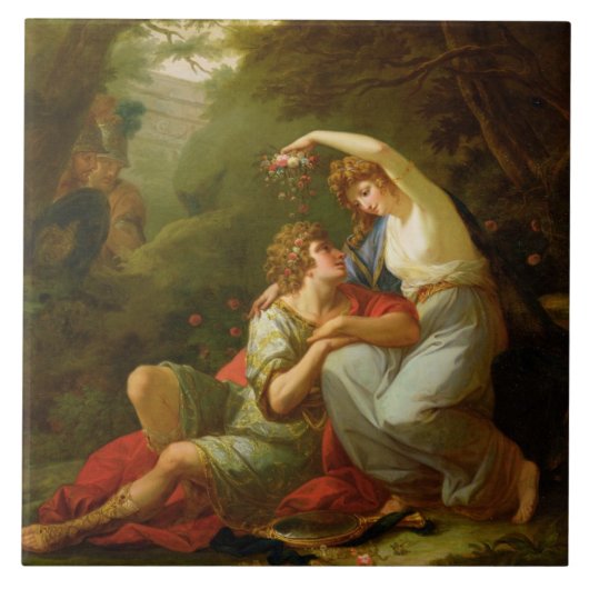 Carreau Rinaldo et Armida, 1771 (huile sur la toile) (Devant)