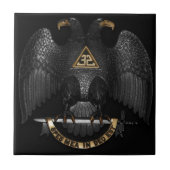 Carreau Rite écossais maçon Eagle de 32 degrés (Devant)