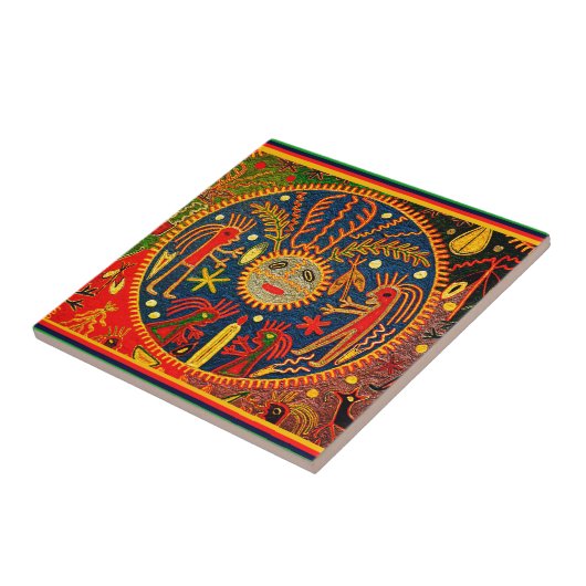 Carreau Rituel de fertilité Huichol (Côté)