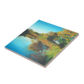 Carreau Rivières Arbres Automne Paysage Art (Côté)