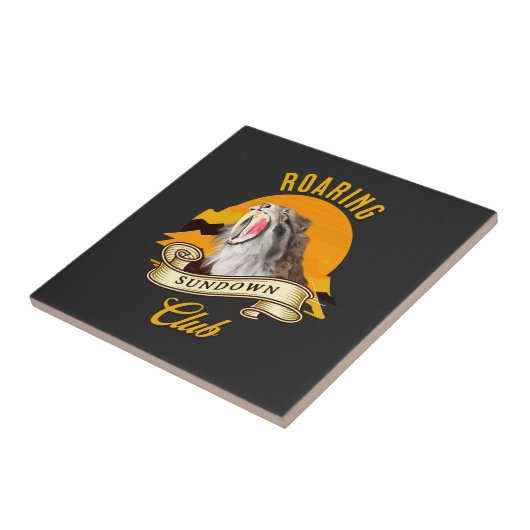 Carreau Roaring Sundown Club Sabertooth Tiger (Côté)