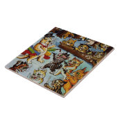 Carreau "Robbers and Brigands" de Louis Wain (Côté)