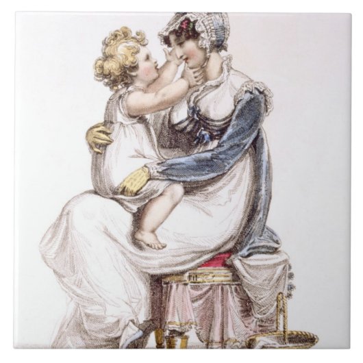Carreau Robe de matin, plat de mode du Repo d'Ackermann (Devant)