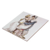 Carreau Robe de matin, plat de mode du Repo d'Ackermann (Côté)