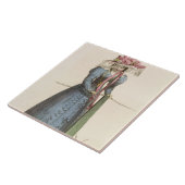 Carreau Robe de promenade, plat de mode d'Ackermann au (Côté)