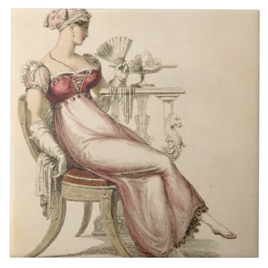 Carreau Robe de soirée ou robe de boule, plat de mode (Devant)