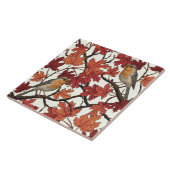 Carreau Robins in maple tree on off white (Côté)