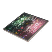 Carreau Robot 1 petite tuile en céramique (Côté)