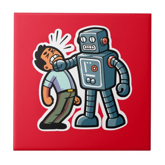 Carreau Robot en colère (Devant)