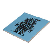 Carreau Robot Inspiré du Milieu du Siècle Rétro (Côté)