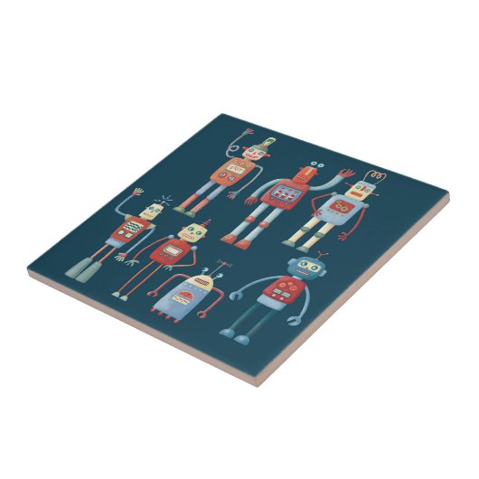 Carreau Robots Vintages rétro (Côté)