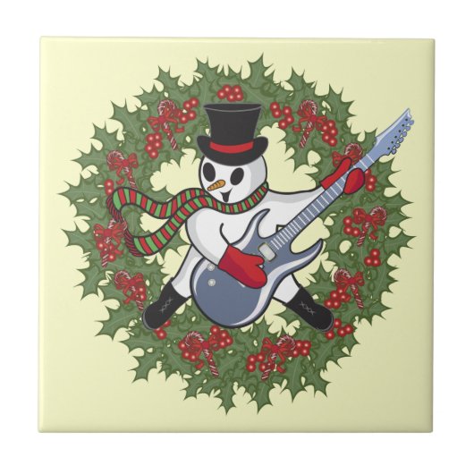 Carreau Rockin' Snowman (Devant)