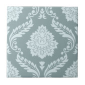 Carreau Rococo Damask Lg Pattern Duck Egg Blue+Teal (Devant)