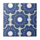 Carreau Rococo Indigo magnifique (Devant)