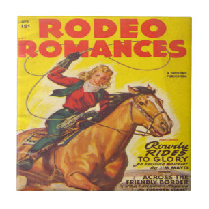 Carreau Rodéo Western Rodéo Cowgirl Roping Rodéo Romance