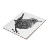 Carreau Roitelet (noir et blanc) (Côté)