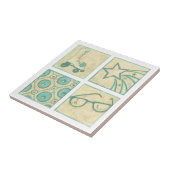 Carreau Roller Rink Woodblock Dessin de Chariklia Zarris (Côté)