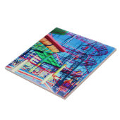 Carreau Rollercoaster Vintage couleur bonbon (Côté)