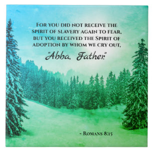 Carreau Romains 8:15 Nous crions "Père Abba"